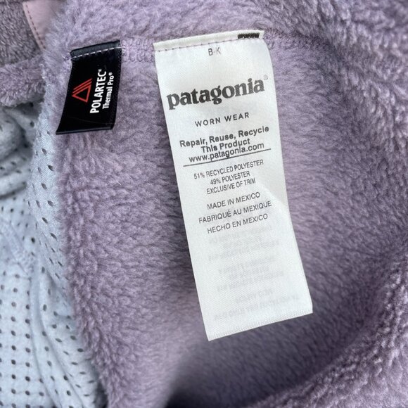 Patagonia Women's Re-Tool Half-Snap Pullover Smokey Violet XS Great Condition - Picture 7 of 9